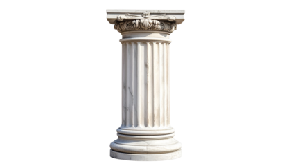 Circular column isolated on a transparent background, provided as a PNG file. Perfect for architecture, construction, and interior design projects.
