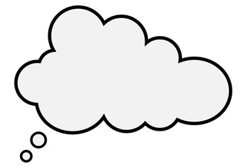 thinking bubble cloud