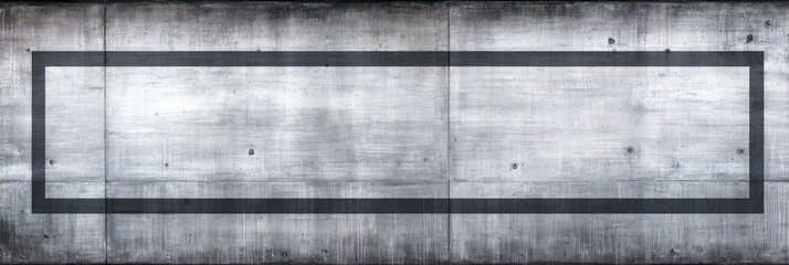 Gray concrete wall with a dark border