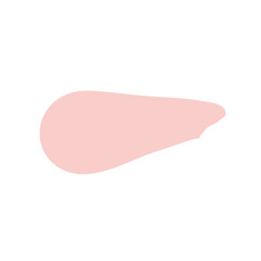 Abstract Pastel Pink Blob on White Backdrop Simple Organic Shape in Soft Light Minimalist Design Element Aesthetic Background for Creative Use and Design Projects