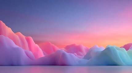 Heavenly glowing pastel cloud formations high resolution image