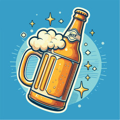 beer sticker icon