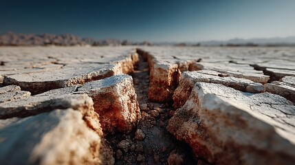 Cracked desert dry land high resolution image