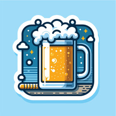 beer sticker icon