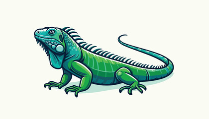 Obraz premium iguana lizard illustration