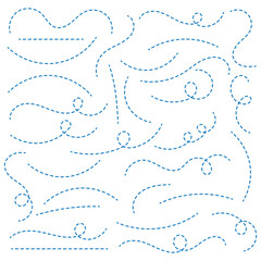 Path travel dotted line trip dashed trace destination track plan and silhouette, travelling symbol isolated on white background vector illustration.