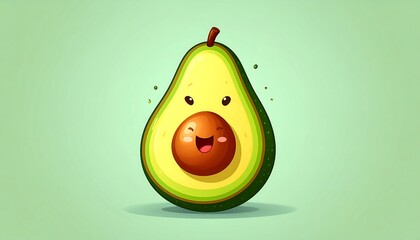 Cute cartoon avocado (1)