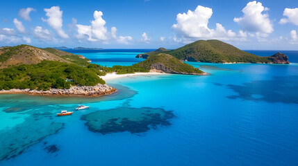 Obraz premium Trunk Bay on St John island, US Virgin Islands