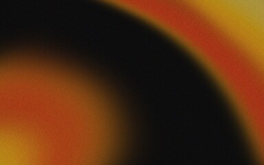 Abstract blurry swirl of orange and black colors