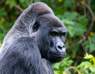 Obraz premium Gorilla portrait in jungle