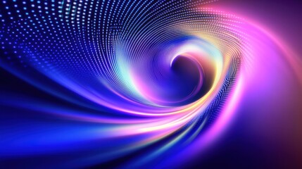 Colorful abstract swirl with digital texture
