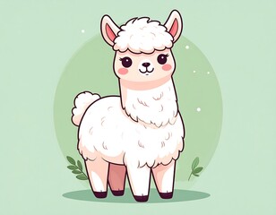 Cute cartoon llama (1)