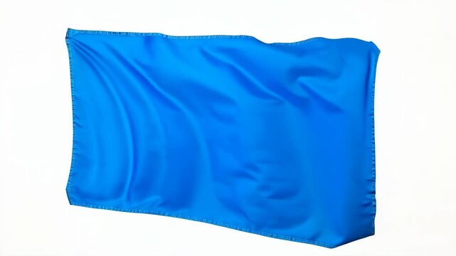 Solid Blue Flag Waving | A Symbol of Calmness, Safety, and Trust.
A 10-second 4K video of a solid blue flag waving gently in the wind. This powerful and versatile symbol represents a wide range of mea