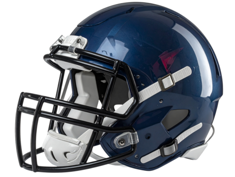 Side View of American Football Helmet, Isolated PNG  