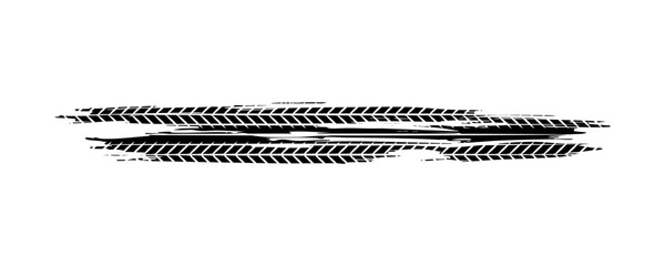 grunge tire track print marks background. eps 10