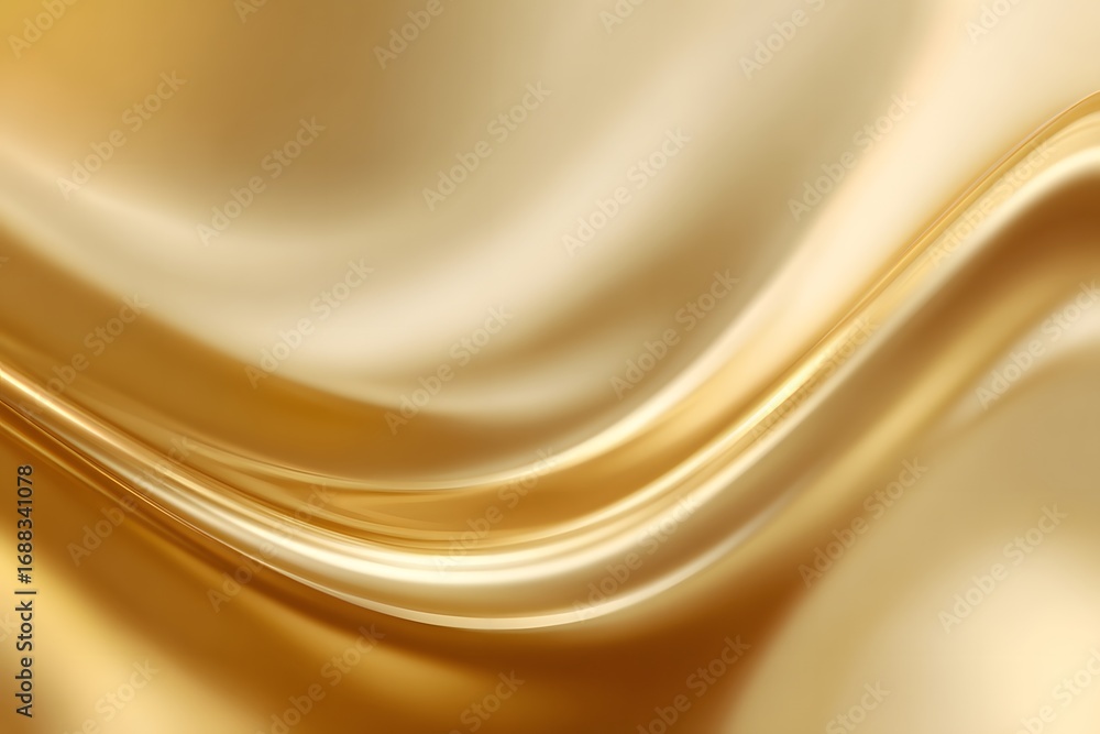 Poster abstract background with golden waves, soft light and shadow, blurred edges, creating an elegant and