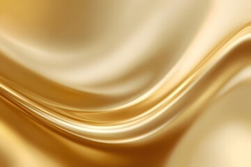 Fototapeta premium Abstract background with golden waves, soft light and shadow, blurred edges, creating an elegant and luxurious atmosphere.