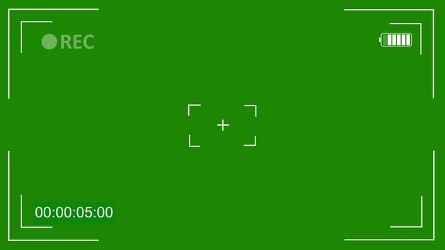 Recording sign, REC frame icon animation, recording icon button. rec frame icon animation. record icon button motion graphic.