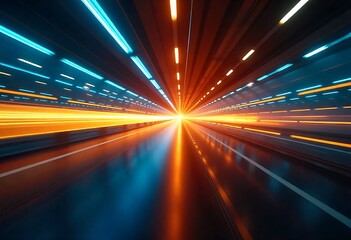 Abstract neon light streams with flowing binary code in cyberspace. Futuristic digital network, fast technology, secure communication, coding, innovation, modern design, vibrant colors, glowing energy