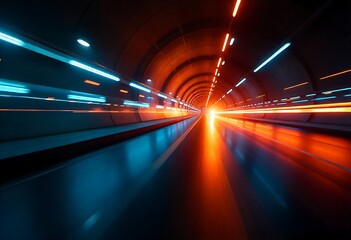 Abstract neon light streams with flowing binary code in cyberspace. Futuristic digital network, fast technology, secure communication, coding, innovation, modern design, vibrant colors, glowing energy