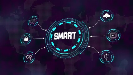 Smart technology and artificial intelligence innovation for smart city smart home digital healthcare smart devices and future enterprise solutions - Powered by Adobe