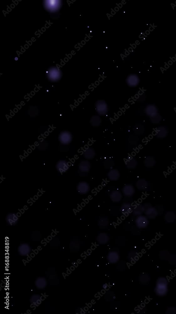 Poster ethereal particles floating in deep darkness, a mesmerizing and calming visuals