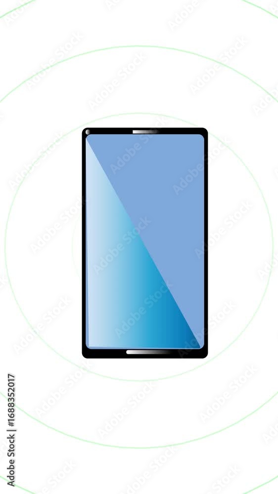 Poster sleek modern tablet device with blue gradient screen vertical video. digital technology tablet devic