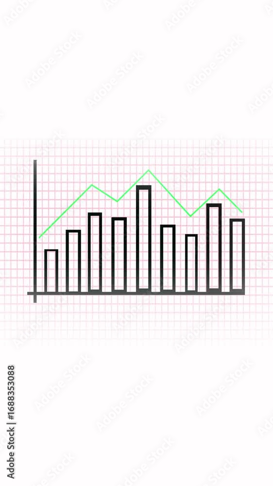 Poster marketing presentation report infographic element chart animation vertical video. progress increase 