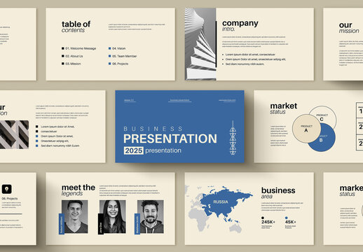 Minimal Business Presentation Template 2025