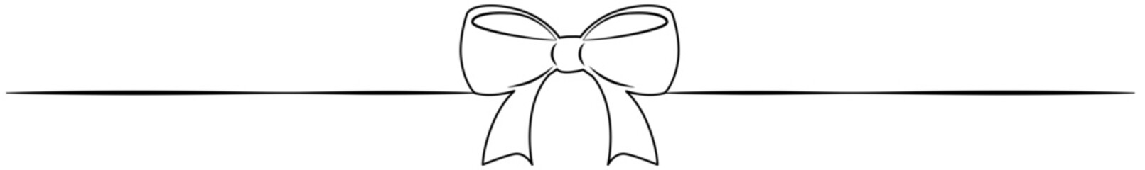 Hand drawn girly coquette bow ribbon for design template birthday, wedding, Christmas card, invitation, sale banner.