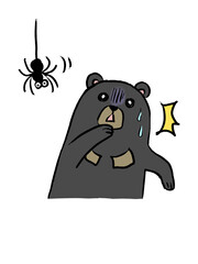 蜘蛛が怖いゆるマレーグマ