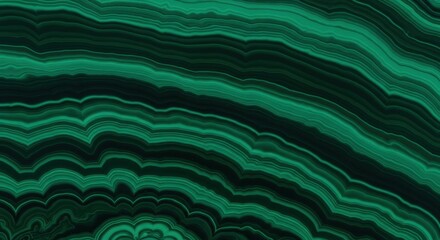 Fototapeta premium Mesmerizing Malachite Deep Green Agate Texture