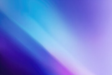 Fototapeta premium Abstract blur of transitioning cool colors; blue blending to violet, like a softly blurred rainbow fading diagonally across the image's canvas