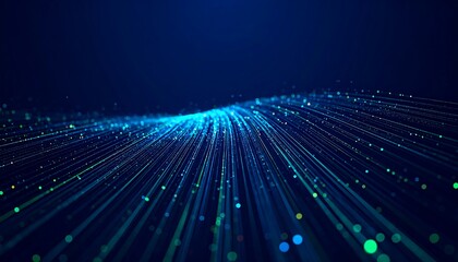 Abstract digital stream of light