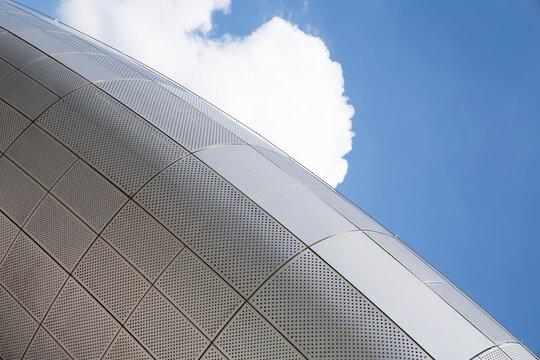 modern office building with blue sky (Korea DDP)
