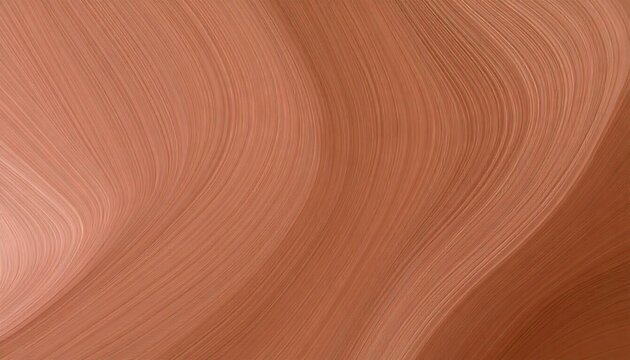 Abstract flowing lines in a light terracotta color