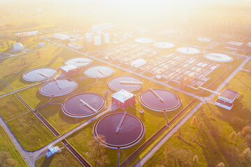 Rural sewage treatment and management plant