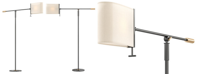 cut out interior modern lamp - with white background - elegant style -minimal Floor Lamp
