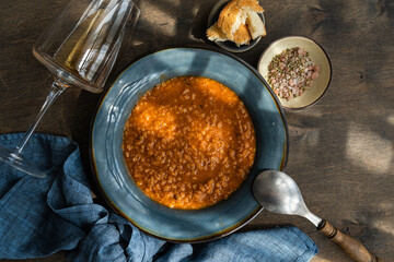 Traditional Greek lentil soup Fakes