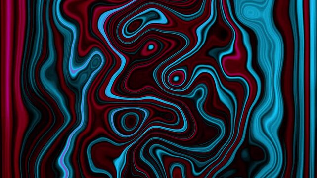 glowing neon labyrinth of fluid shapes twisting and rippling, shimmering endlessly in psychedelic waves of futuristic visual design