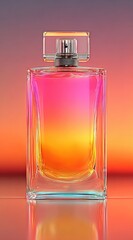 Colorful perfume bottle, vibrant hues (1)