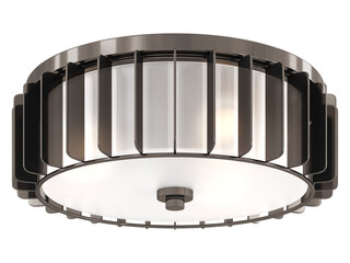 cut out interior modern lamp - with white background - elegant style -minimal Flush Mount light