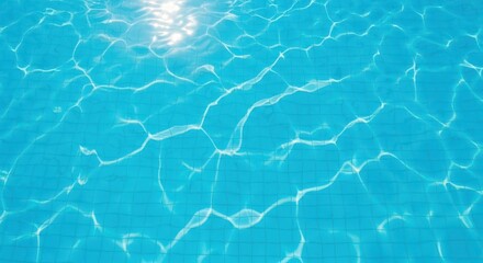 Pool Water Reflections A Captivating Abstract Display of Light and Azure Depths