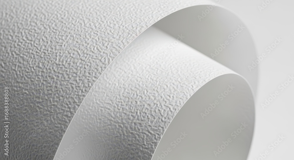 Poster elegant textured paper rolls: capturing the subtle textures and graceful curves of pristine paper ro