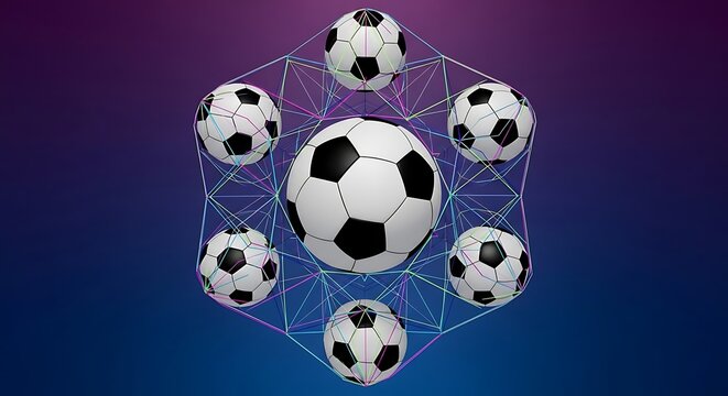 Futuristic Network Connection of Soccer Balls with Digital Overlay