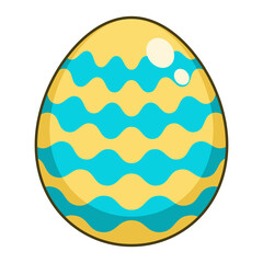 Easter egg cartoon cute design