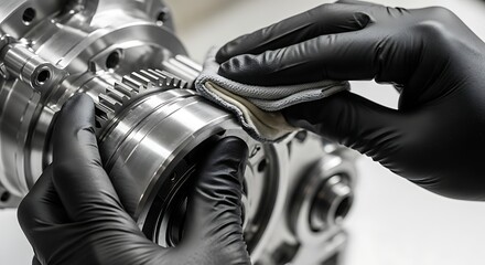 Precision Mechanical Maintenance of High-Performance Equipment with Cleaning Cloth