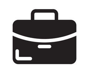 Portfolio briefcase vector icon for business professional job application and career success.Modern briefcase icon with simple and stylish design. Ideal for business, finance, travel and