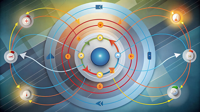 Kreislauf concept symbolizing cycle circulation process and continuous natural system - Powered by Adobe