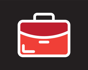 Portfolio briefcase vector icon for business professional job application and career success.Modern briefcase icon with simple and stylish design. Ideal for business, finance, travel and
